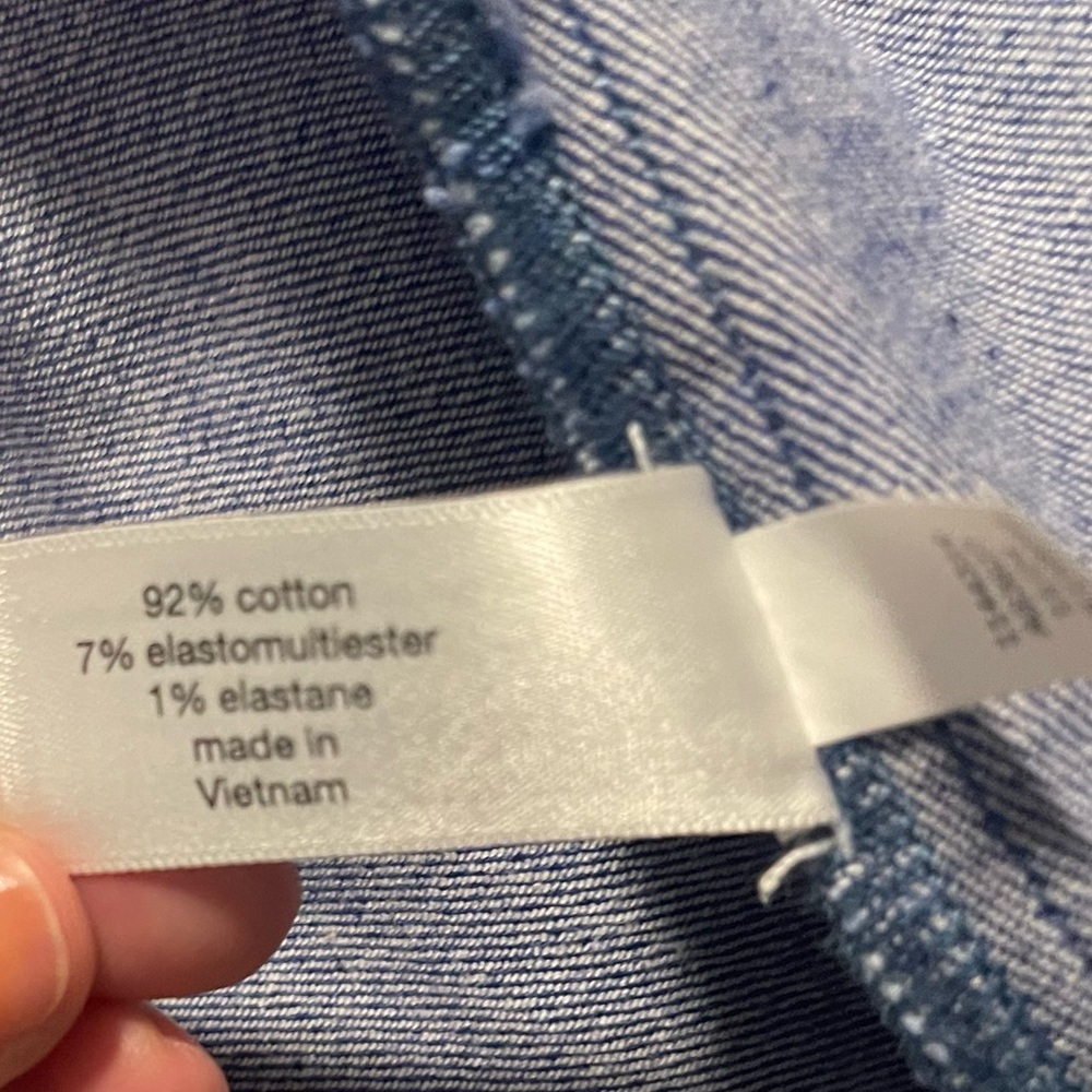 NWT Lane Bryant Stylish Blue Double Breasted Denim Blazer Size 20 - Picture 11 of 11